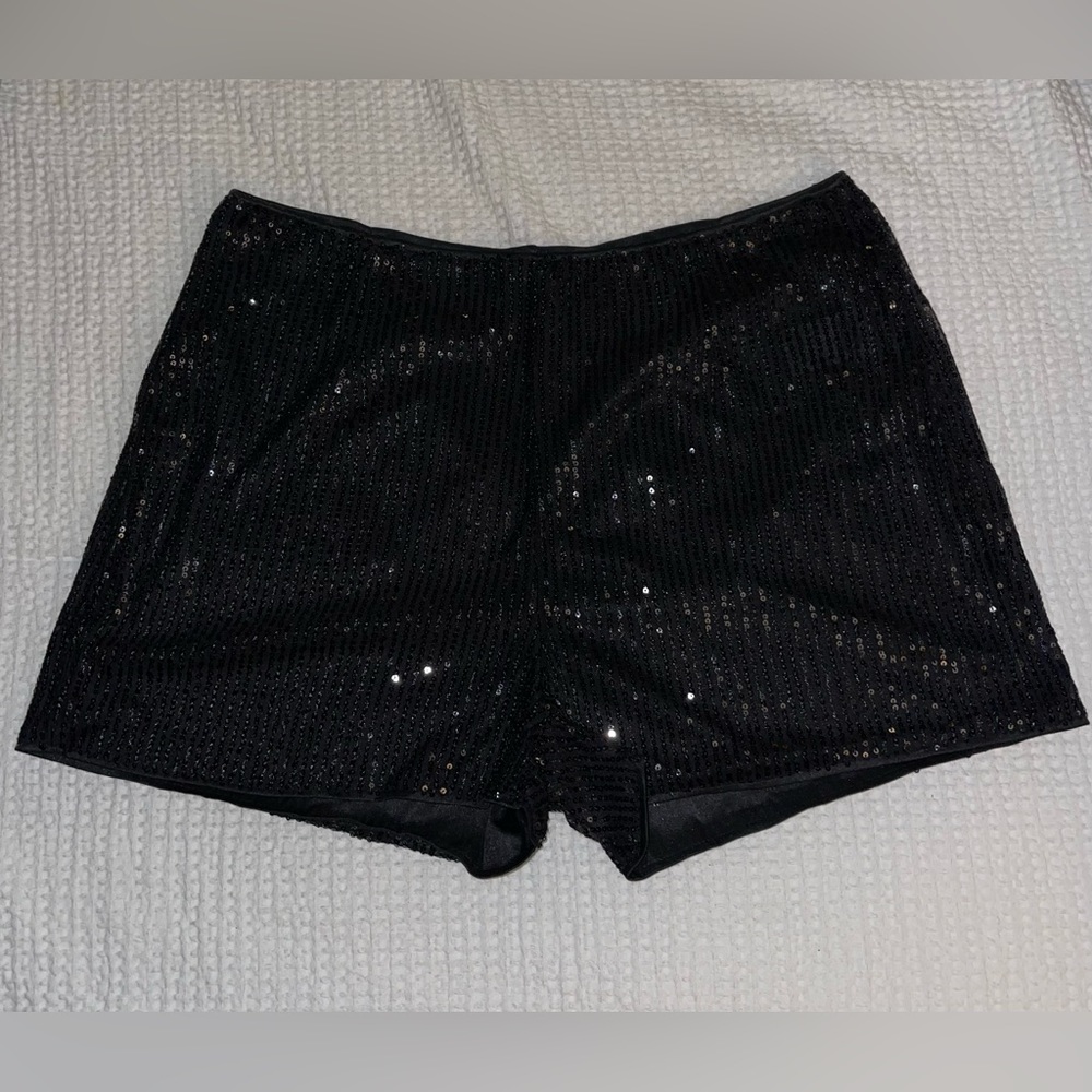 NWOT Sparkly Black Stretch Shorts
